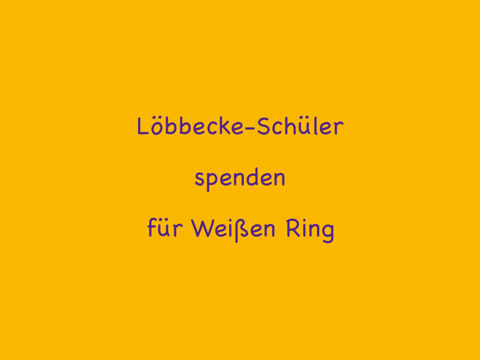 Bibliothek Schiller spendet für den Weltenring, symbolisiert durch Bücher und eine Spendenbox im Vordergrund.