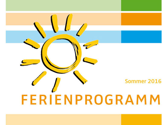 Logo des Sommerprogramms für das Ferrinprogramm, das die Themen und Aktivitäten des Programms repräsentiert.
