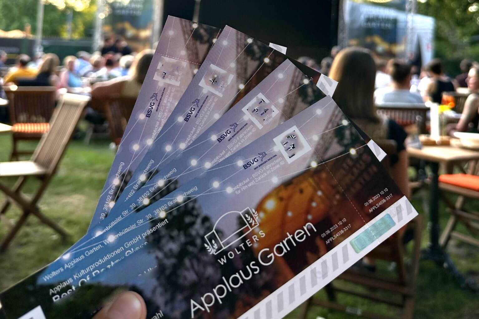 Konzertkarten für Wolters Applaus Garten Braunschweig, Open-Air-Veranstaltung, Tickets für Live-Musik und Kultur-Events.