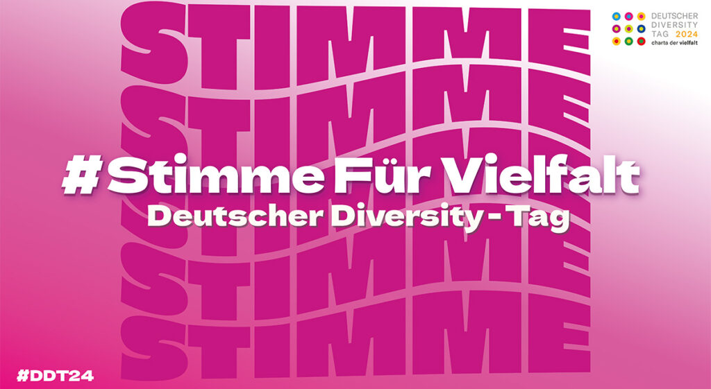 "Stimmme für vielleicht" - Bild zum Deutschen Diversity Tag, das die Wichtigkeit von Diversität und Inklusion betont.